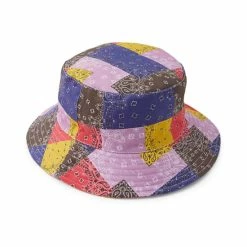Outlet π₯° Sun + Stone Men's Paisley Patchwork Bucket Hat, Created For Macy's Lavendar π