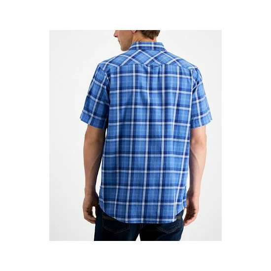 Hot Sale βοΈ Sun + Stone Men's Regular-Fit Plaid π Shirt, Created For Macy's Pompador Blue π₯ 4 Hot Sale βοΈ Sun + Stone Men's Regular-Fit Plaid π Shirt, Created For Macy's Pompador Blue π₯ - Image 2