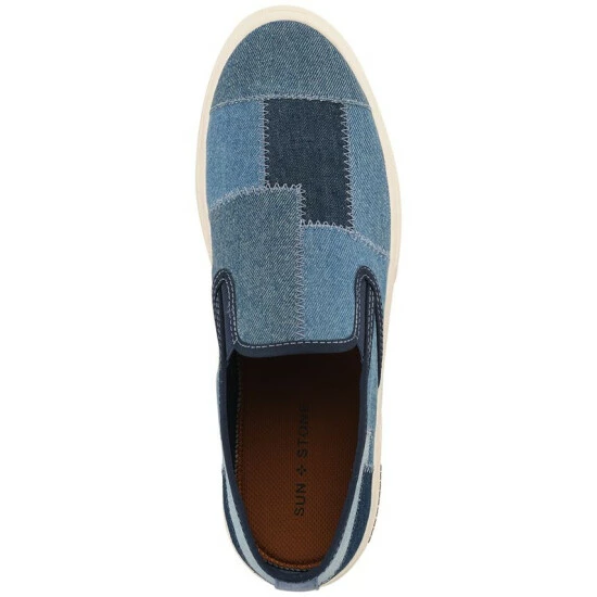 Deals π Sun + Stone Men's Sierra Denim Patchwork Slip-On π Sneakers, Created For Macy's 𧨠6 Deals π Sun + Stone Men's Sierra Denim Patchwork Slip-On π Sneakers, Created For Macy's 𧨠- Image 4