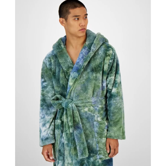 Cheap π₯ Sun + Stone Men's Tie-Dyed Hooded Fleece Robe, Created For Macy's Rain Wash Tofu π 7 Cheap π₯ Sun + Stone Men's Tie-Dyed Hooded Fleece Robe, Created For Macy's Rain Wash Tofu π - Image 5