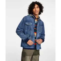 Best reviews of 😉 Sun + Stone Men's Jake Regular-Fit Mix-Media Chore Jacket, Created For Macy's Commodore Wash 🤩 -Sun + Stone Shop unnamed file 185