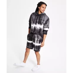 Outlet 🔥 Sun + Stone Men's Shibori Shorts, Created For Macy's Dark Lead 🎁 -Sun + Stone Shop unnamed file 207