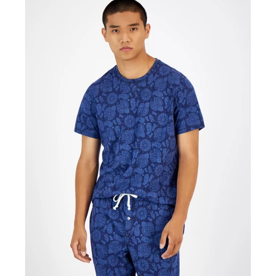 Best Sale π Sun + Stone Men's Bandana-Print Pajama T-Shirt, Created For Macy's Navy Academy β 6 Best Sale π Sun + Stone Men's Bandana-Print Pajama T-Shirt, Created For Macy's Navy Academy β - Image 4