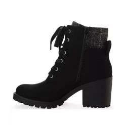 Cheap βοΈ Sun + Stone Romina Lace-up Hiker Booties, Created For Macy's Black π₯°