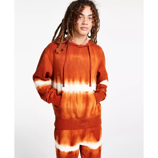 Outlet 𧨠Sun + Stone Men's Shibori Hoodie, Created For Macy's Dark Scarlet π 7 Outlet 𧨠Sun + Stone Men's Shibori Hoodie, Created For Macy's Dark Scarlet π - Image 5