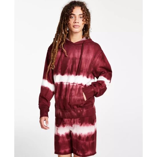 Outlet 𧨠Sun + Stone Men's Shibori Hoodie, Created For Macy's Dark Scarlet π 8 Outlet 𧨠Sun + Stone Men's Shibori Hoodie, Created For Macy's Dark Scarlet π - Image 6