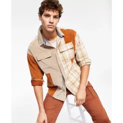 Budget π Sun + Stone Men's Bishop Patchwork π Shirt, Created For Macy's Beige π 9 Budget π Sun + Stone Men's Bishop Patchwork π Shirt, Created For Macy's Beige π -Sun + Stone Shop unnamed file 367