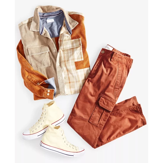 Coupon π Sun + Stone Men's Bishop Patchwork π Shirt & Morrison Cargo Pants, Created For Macy's Black Shadow π₯ 4 Coupon π Sun + Stone Men's Bishop Patchwork π Shirt & Morrison Cargo Pants, Created For Macy's Black Shadow π₯ - Image 2