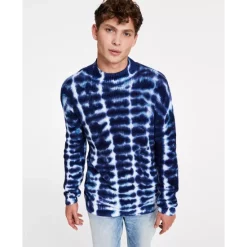Wholesale 🔥 Sun + Stone Men's Waffle Tie-Dye Mock Neck Sweater, Created For Macy's Pompador Blue 😀 -Sun + Stone Shop unnamed file 429