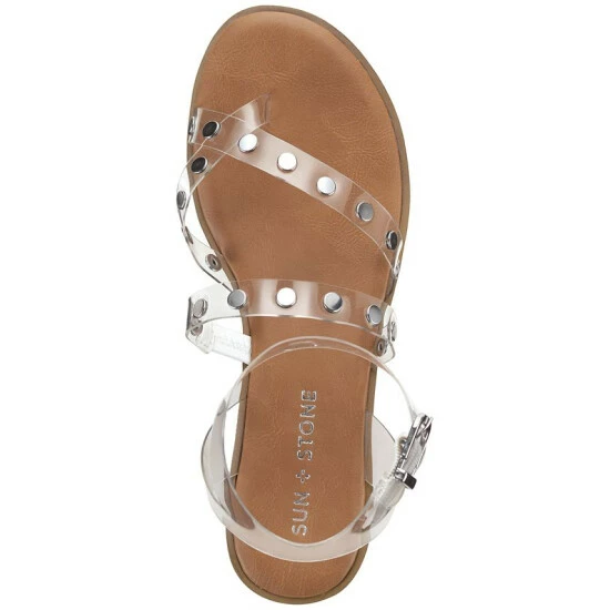 Cheapest π Sun + Stone Studleyy Flat π©΄ Sandals, Created For Macy's Clear π 6 Cheapest π Sun + Stone Studleyy Flat π©΄ Sandals, Created For Macy's Clear π - Image 4