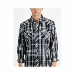 Coupon 😀 Sun + Stone Men's Remington Regular-Fit Plaid Western 👕 Shirt, Created For Macy's Worn Red 😀 -Sun + Stone Shop unnamed file 580