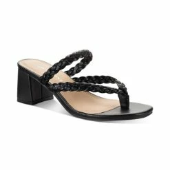Best Sale π Sun + Stone Wiinnie Braided π Dress π©΄ Sandals, Created For Macy's Black β¨
