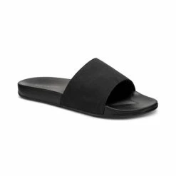 New ❤️ Sun + Stone Men's Faux-Suede Pool Slide 🩴 Sandals, Created For Macy's Tan 🎁