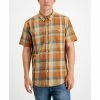Best deal 🌟 Sun + Stone Men's Sage Regular-Fit Plaid 👚 Shirt, Created For Macy's Hammock 👍 -Sun + Stone Shop unnamed file 621