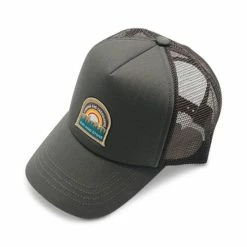 Deals ✔️ Sun + Stone Men's Mountain Graphic Hat, Created For Macy's Dark Green 🔔
