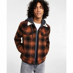 Cheapest π₯ Sun + Stone Men's Bib Trucker Jacket, Created For Macy's Caramel Cafe π