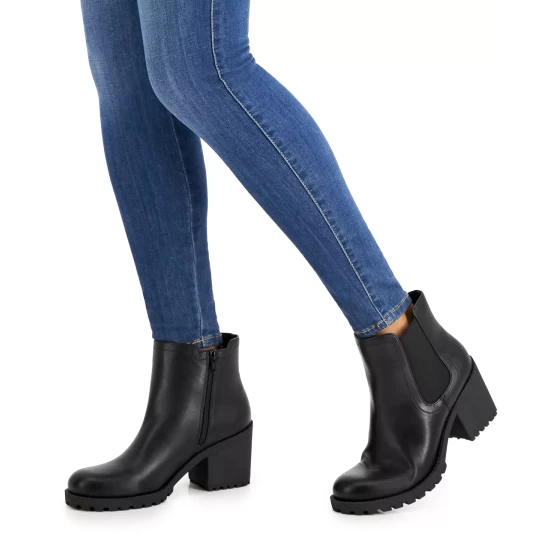 Outlet β Sun + Stone Morghan Lug Sole Block-Heel Booties, Created For Macy's White π 10 Outlet β Sun + Stone Morghan Lug Sole Block-Heel Booties, Created For Macy's White π - Image 8