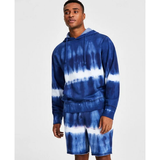 Outlet 𧨠Sun + Stone Men's Shibori Hoodie, Created For Macy's Dark Scarlet π 3 Outlet 𧨠Sun + Stone Men's Shibori Hoodie, Created For Macy's Dark Scarlet π