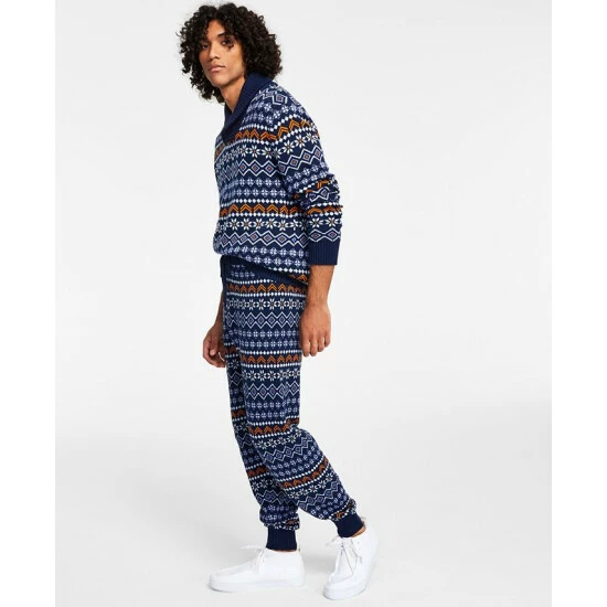 Deals π Sun + Stone Men's Regular-Fit Fair Isle Knit Joggers, Created For Macy's Mountain Spring π 6 Deals π Sun + Stone Men's Regular-Fit Fair Isle Knit Joggers, Created For Macy's Mountain Spring π - Image 4