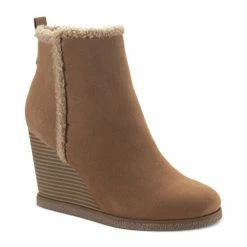 Wholesale 🌟 Sun + Stone Camillia Wedge Booties, Created For Macy's Chestnut 🛒