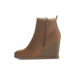 Wholesale 🌟 Sun + Stone Camillia Wedge Booties, Created For Macy's Chestnut 🛒 -Sun + Stone Shop unnamed file 847