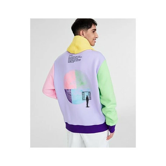 Discount π Sun + Stone Men's Vivek Classic-Fit Colorblocked Printed Hoodie, Created For Macy's Fresh Orchid π 5 Discount π Sun + Stone Men's Vivek Classic-Fit Colorblocked Printed Hoodie, Created For Macy's Fresh Orchid π - Image 3