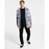 Discount 😀 Sun + Stone Men's Julio Regular-Fit Plaid Cardigan, Created For Macy's Basic Navy 👍 -Sun + Stone Shop unnamed file 866