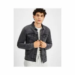 Hot Sale 😉 Sun + Stone Men's Paul Denim Trucker Jacket, Created For Macy's Black Wash 🔥 -Sun + Stone Shop unnamed file 871