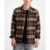 Coupon 😀 Sun + Stone Men's Randy Flannel 👕 Shirt Jacket, Created For Macy's Rich Chocolate ✨ -Sun + Stone Shop unnamed file 886