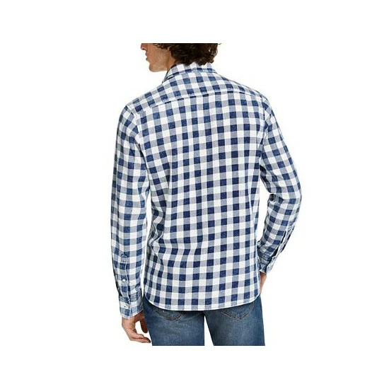 Best deal π Sun + Stone Men's Washed Banarama Check π Shirt, Created For Macy's Washed Indigo π 4 Best deal π Sun + Stone Men's Washed Banarama Check π Shirt, Created For Macy's Washed Indigo π - Image 2