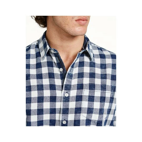 Best deal π Sun + Stone Men's Washed Banarama Check π Shirt, Created For Macy's Washed Indigo π 5 Best deal π Sun + Stone Men's Washed Banarama Check π Shirt, Created For Macy's Washed Indigo π - Image 3