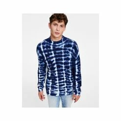 Wholesale 🔥 Sun + Stone Men's Waffle Tie-Dye Mock Neck Sweater, Created For Macy's Pompador Blue 😀 -Sun + Stone Shop unnamed file 950