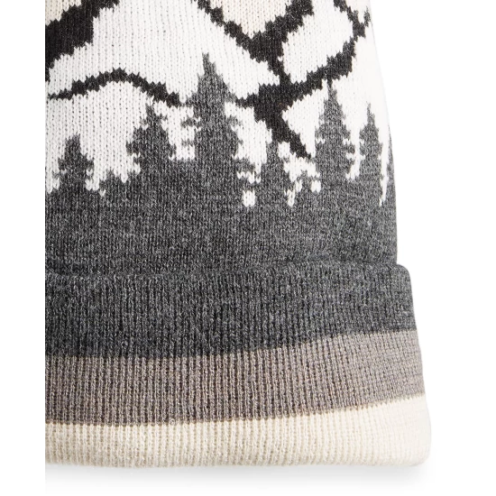 Flash Sale π Sun + Stone Men's Mountain Pom Beanie, Created For Macy's Grey/white π 5 Flash Sale π Sun + Stone Men's Mountain Pom Beanie, Created For Macy's Grey/white π - Image 3