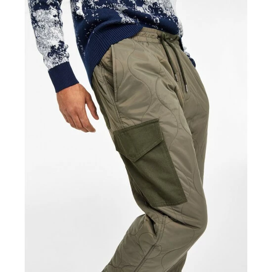 Best Sale β€οΈ Sun + Stone Men's Craig Quilted Pants, Created For Macy's Medium Green π 6 Best Sale β€οΈ Sun + Stone Men's Craig Quilted Pants, Created For Macy's Medium Green π - Image 4