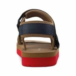 Budget ✨ Sun + Stone Men's Lormier 🩴 Sandal Tan/blue/red ❤️ -Sun + Stone Shop unnamed file 979